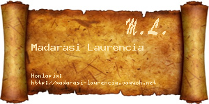Madarasi Laurencia névjegykártya
